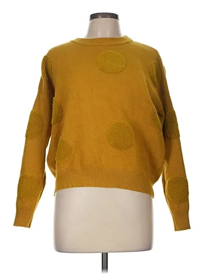 Pre-owned T Tahari Pullover Sweater In Yellow