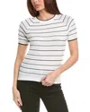 T Tahari Raglan Sweater In White