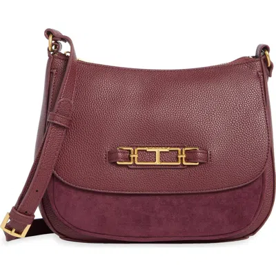 T Tahari Raven Crossbody Bag In Red