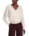 T Tahari Rhinestone Embellished Sweater In Pale Sand