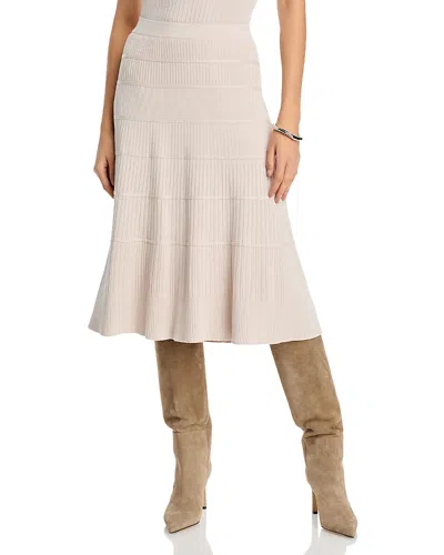 T Tahari Ribbed Knit Midi Skirt