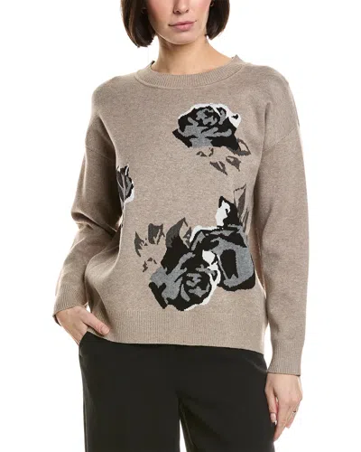 T Tahari Rose Sweater In Neutral