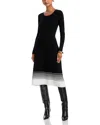 T Tahari Midi Dress In Black/white