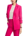 T Tahari Ruched Sleeve Blazer In Tulip Pink