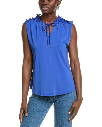 T TAHARI RUFFLE BLOUSE