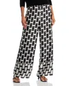 T Tahari Satin Wide Leg Pants In London Chain Print