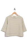 T Tahari Scuba Knit Sweatshirt In Neutral