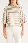 T Tahari Scuba Knit Sweatshirt In White