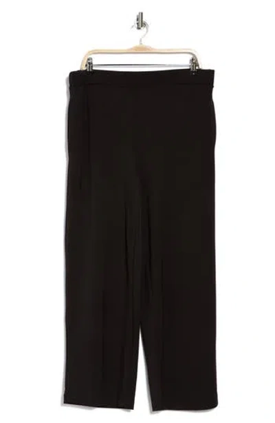 T Tahari Scuba Wide Leg Pants In Black