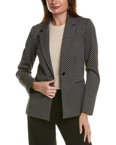T Tahari Shawl Collar Blazer In Black
