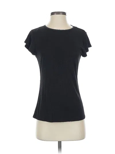 Pre-owned T Tahari Short Sleeve T-shirt In Black