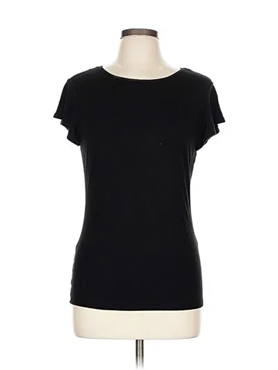 Pre-owned T Tahari Short Sleeve T-shirt In Black