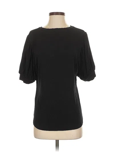 Pre-owned T Tahari Short Sleeve T-shirt In Black