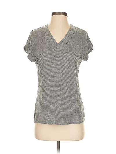 Pre-owned T Tahari Short Sleeve T-shirt In Gray