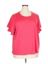 T Tahari Short Sleeve T-shirt In Pink