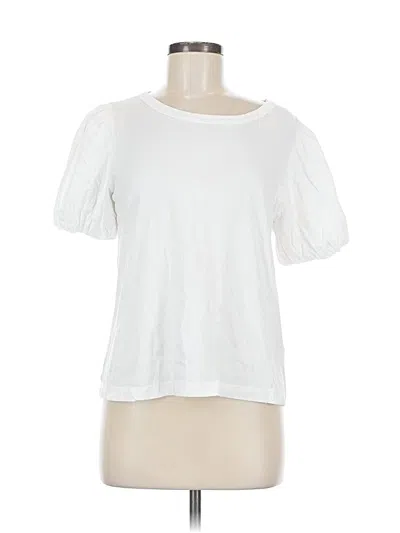Pre-owned T Tahari Short Sleeve T-shirt In White