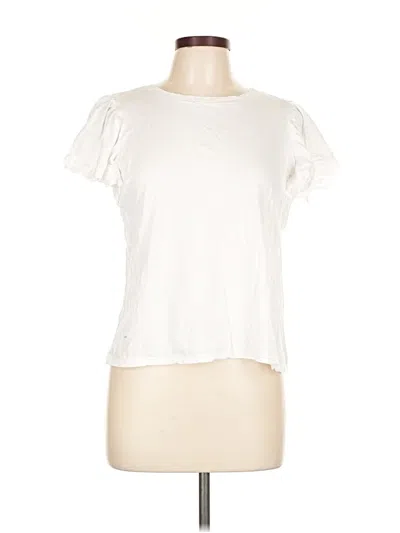 Pre-owned T Tahari Short Sleeve T-shirt In White