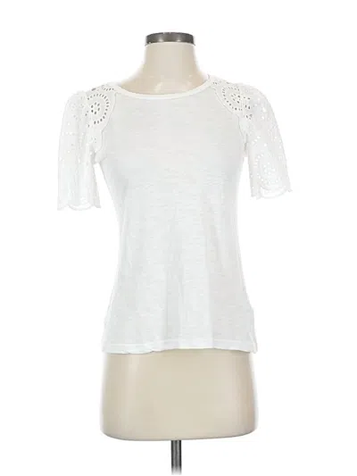 Pre-owned T Tahari Short Sleeve T-shirt In White