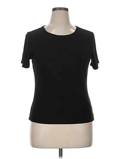 Pre-owned T Tahari Short Sleeve T-shirt In Black
