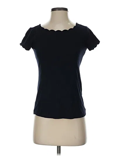 Pre-owned T Tahari Short Sleeve T-shirt In Black