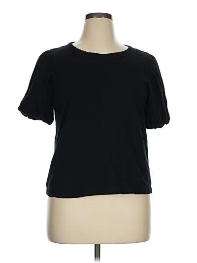 Pre-owned T Tahari Short Sleeve T-shirt In Black