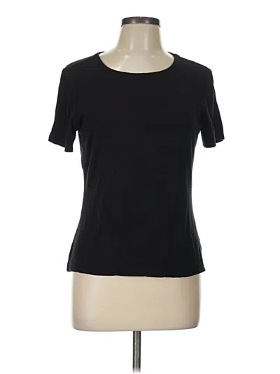 Pre-owned T Tahari Short Sleeve T-shirt In Black
