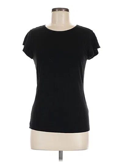 Pre-owned T Tahari Short Sleeve T-shirt In Black