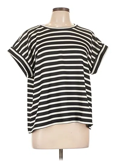 Pre-owned T Tahari Short Sleeve T-shirt In Black