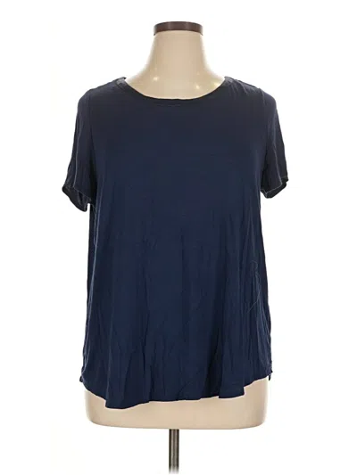 Pre-owned T Tahari Short Sleeve T-shirt In Blue
