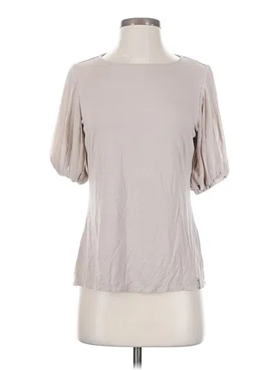 Pre-owned T Tahari Short Sleeve T-shirt In Brown