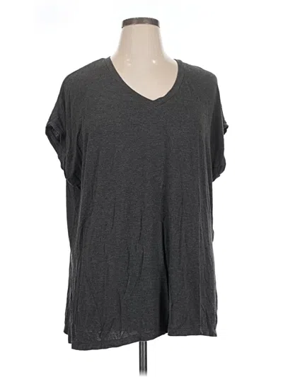 Pre-owned T Tahari Short Sleeve T-shirt In Gray