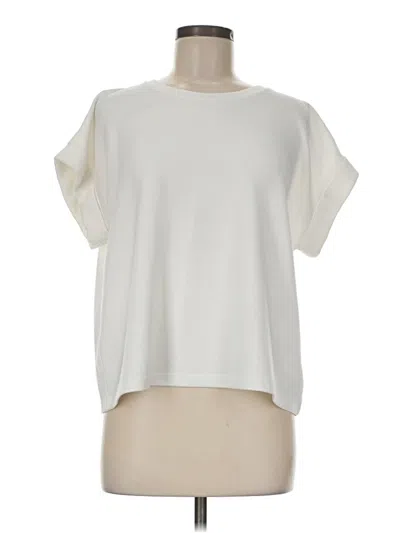 Pre-owned T Tahari Short Sleeve T-shirt In Ivory