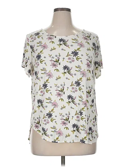 Pre-owned T Tahari Short Sleeve T-shirt In White
