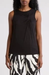 T Tahari Side Knot Tank In Black