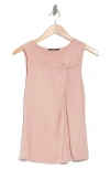 T Tahari Side Knot Tank In Light Blush