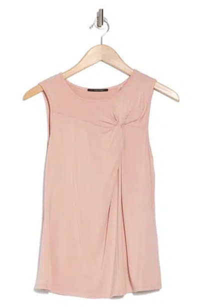 T Tahari Side Knot Tank In Light Blush