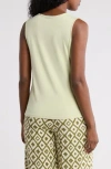 T Tahari Side Knot Tank In Pale Sage