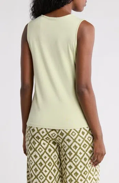 T Tahari Side Knot Tank In Pale Sage
