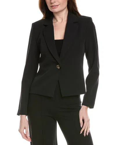 T Tahari Single Button Blazer In Black