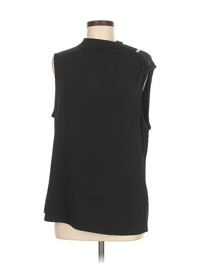 Pre-owned T Tahari Sleeveless Blouse In Black