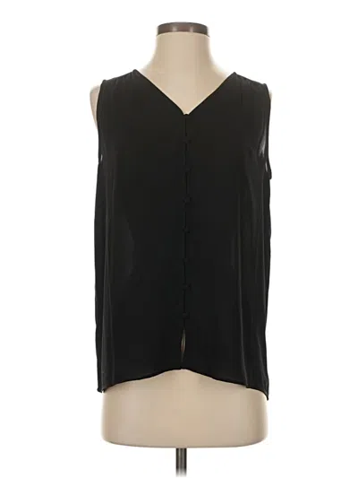 Pre-owned T Tahari Sleeveless Blouse In Black