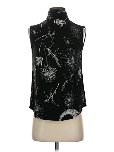 Pre-owned T Tahari Sleeveless Blouse In Black