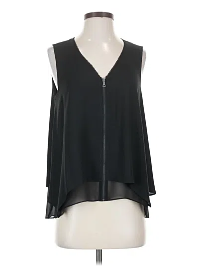 Pre-owned T Tahari Sleeveless Blouse In Black