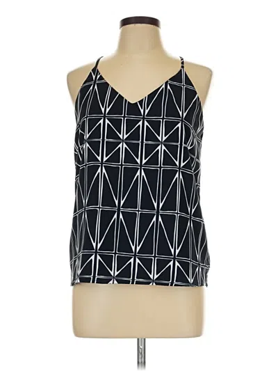 Pre-owned T Tahari Sleeveless Blouse In Black