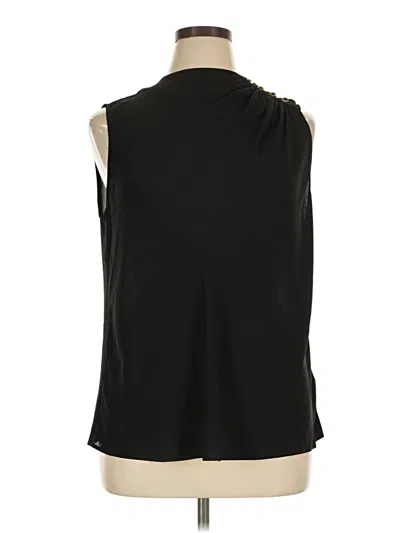 Pre-owned T Tahari Sleeveless Blouse In Black