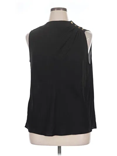 Pre-owned T Tahari Sleeveless Blouse In Black
