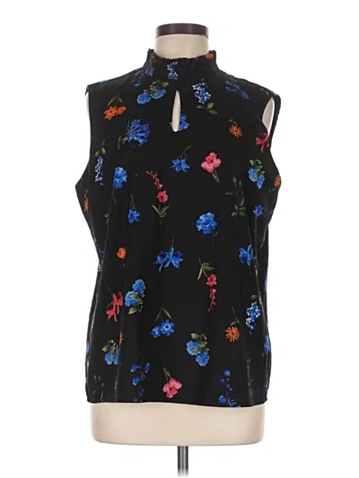 Pre-owned T Tahari Sleeveless Blouse In Black