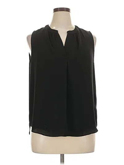 Pre-owned T Tahari Sleeveless Blouse In Black