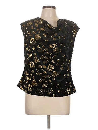 T Tahari Sleeveless Blouse In Gold