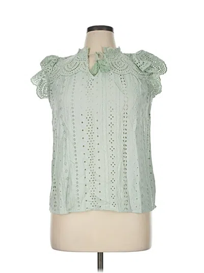 Pre-owned T Tahari Sleeveless Blouse In Green